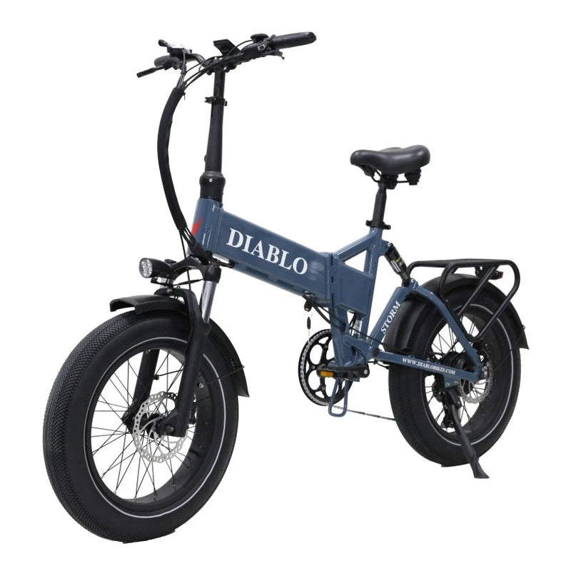 Diablo Storm Fatbike Vouwfiets met Hydraulische remmen - Donker Blauw - AE-trading