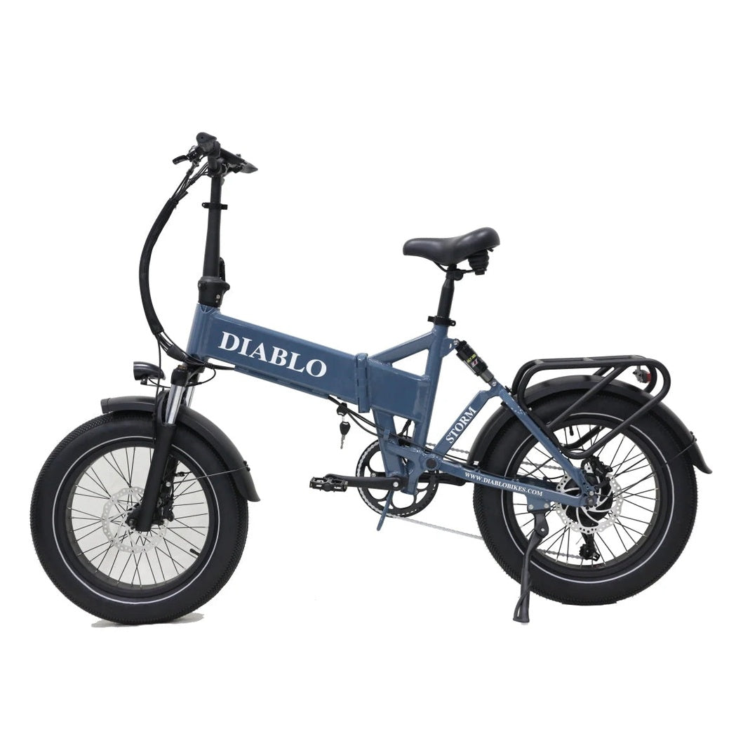 Diablo Storm Fatbike Vouwfiets met Hydraulische remmen - Donker Blauw - AE-trading
