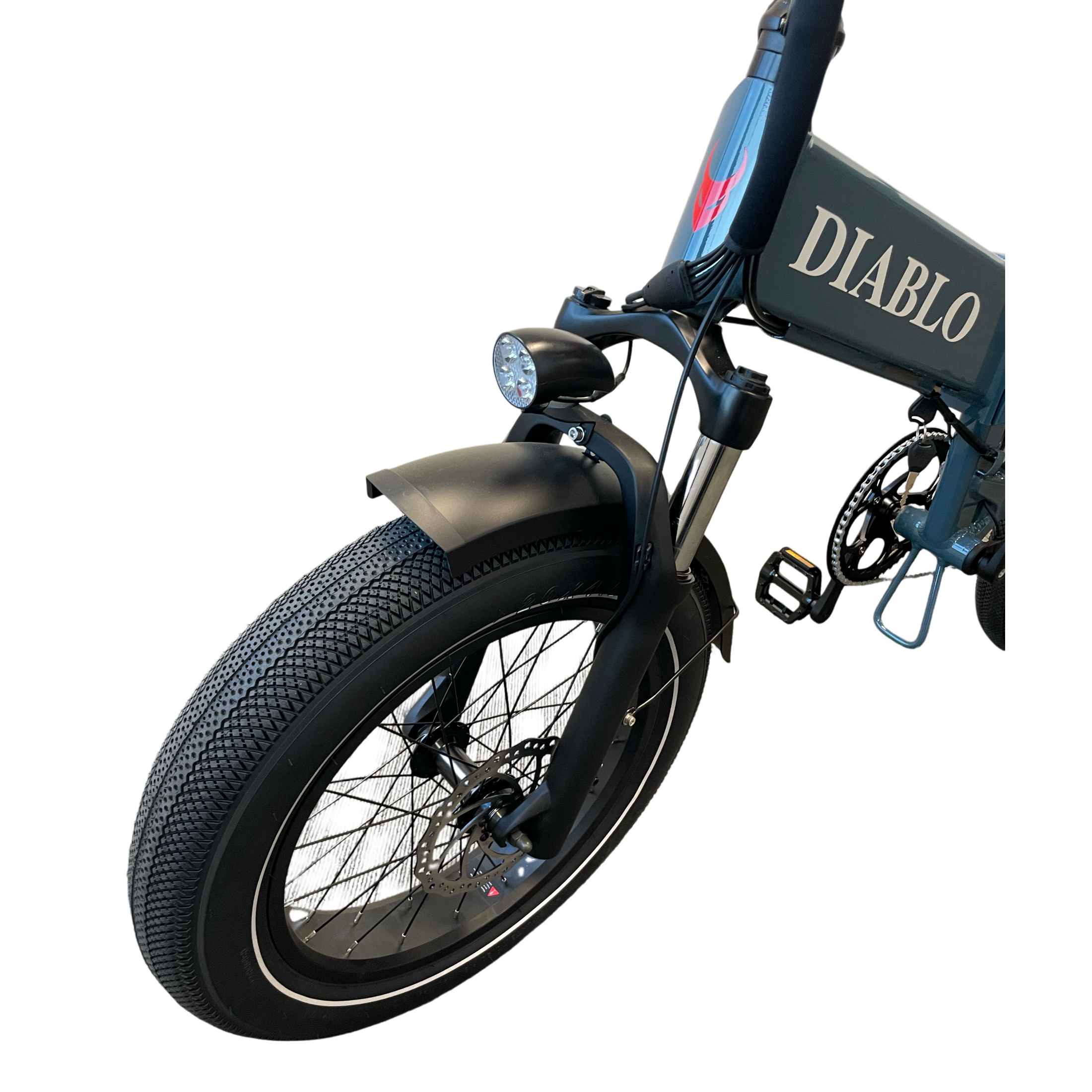 Diablo Storm Fatbike Vouwfiets met Hydraulische remmen - Donker Blauw - AE-trading