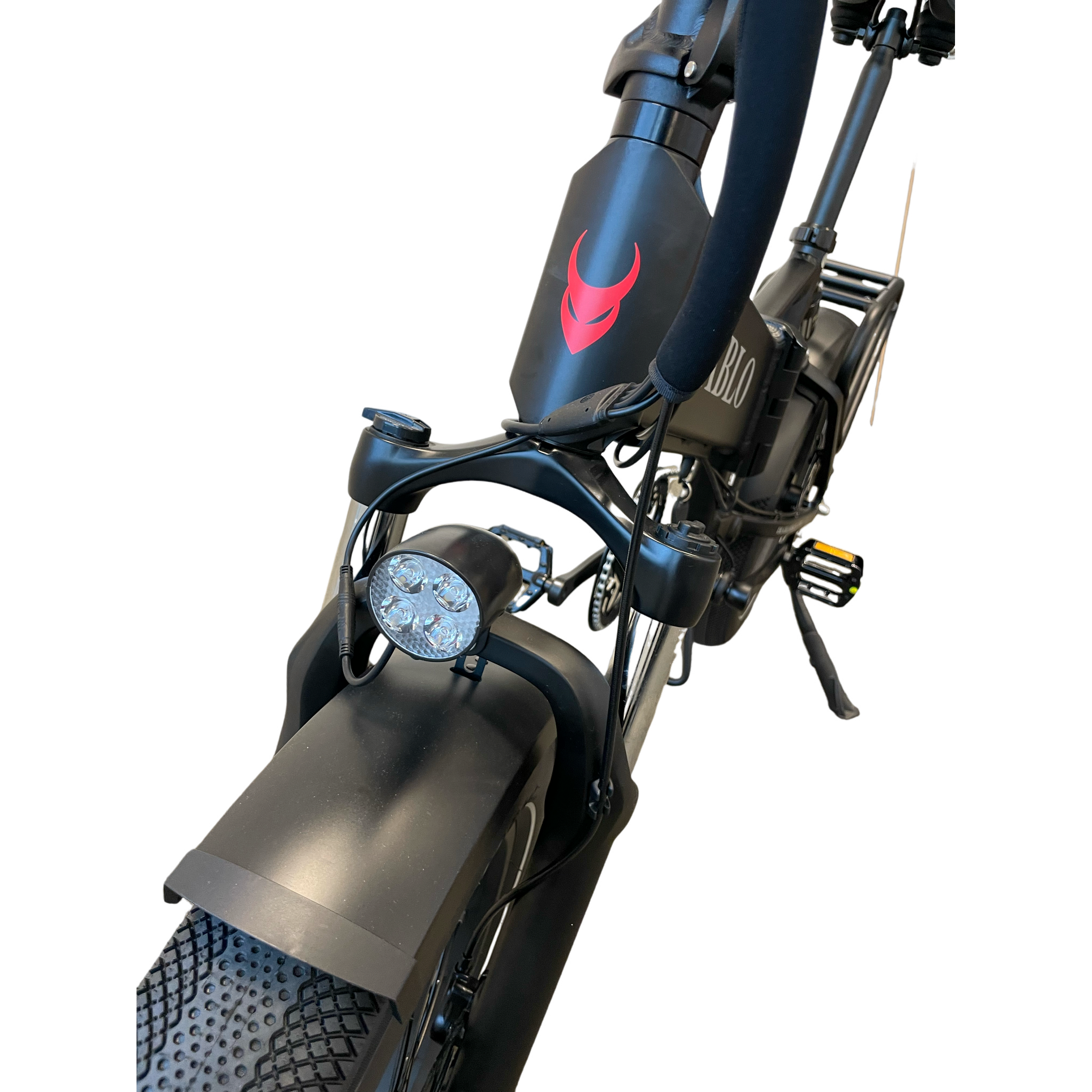 Diablo Storm Fatbike Vouwfiets met Hydraulische remmen - Mat Zwart - AE-trading