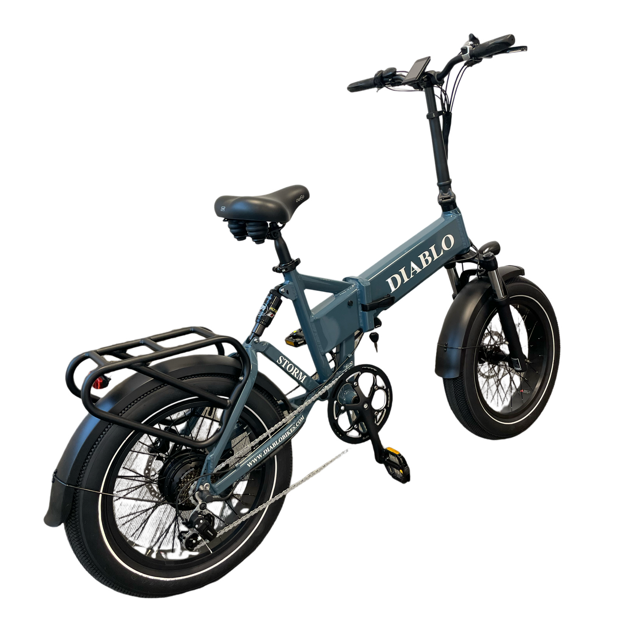 Diablo Storm Fatbike Vouwfiets met Hydraulische remmen - Donker Blauw - AE-trading