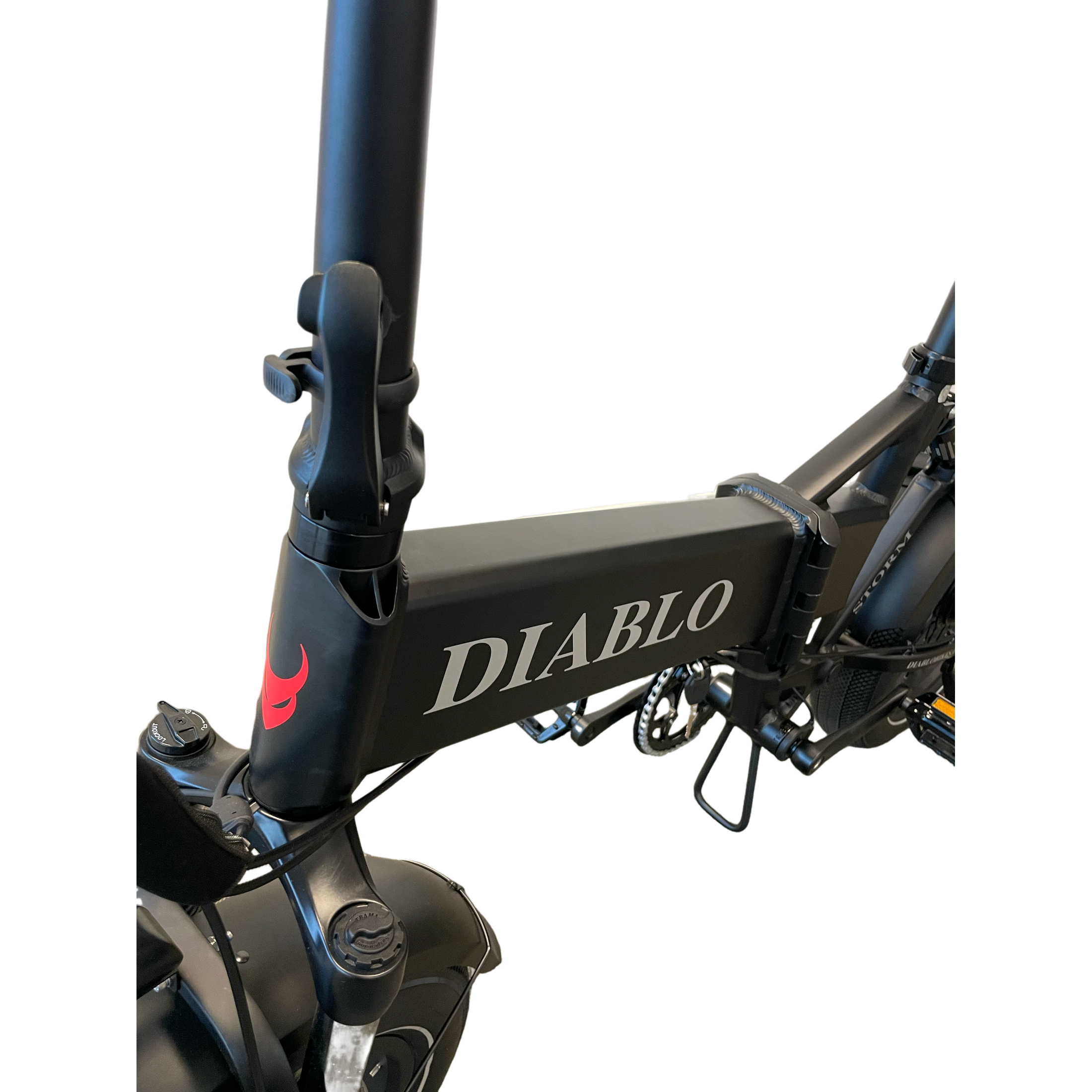Diablo Storm Fatbike Vouwfiets met Hydraulische remmen - Mat Zwart - AE-trading