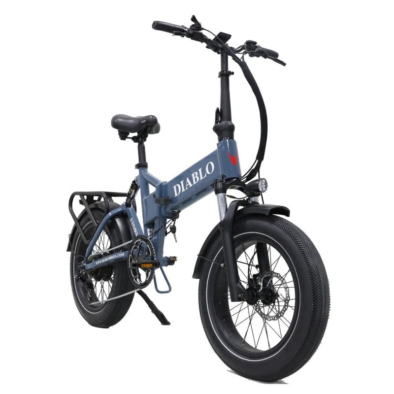 Diablo Storm Fatbike Vouwfiets met Hydraulische remmen - Donker Blauw - AE-trading