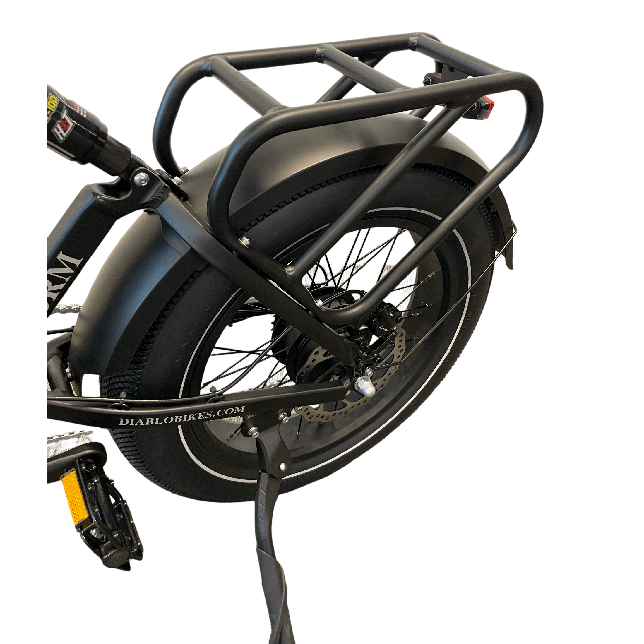 Diablo Storm Fatbike Vouwfiets met Hydraulische remmen - Mat Zwart - AE-trading