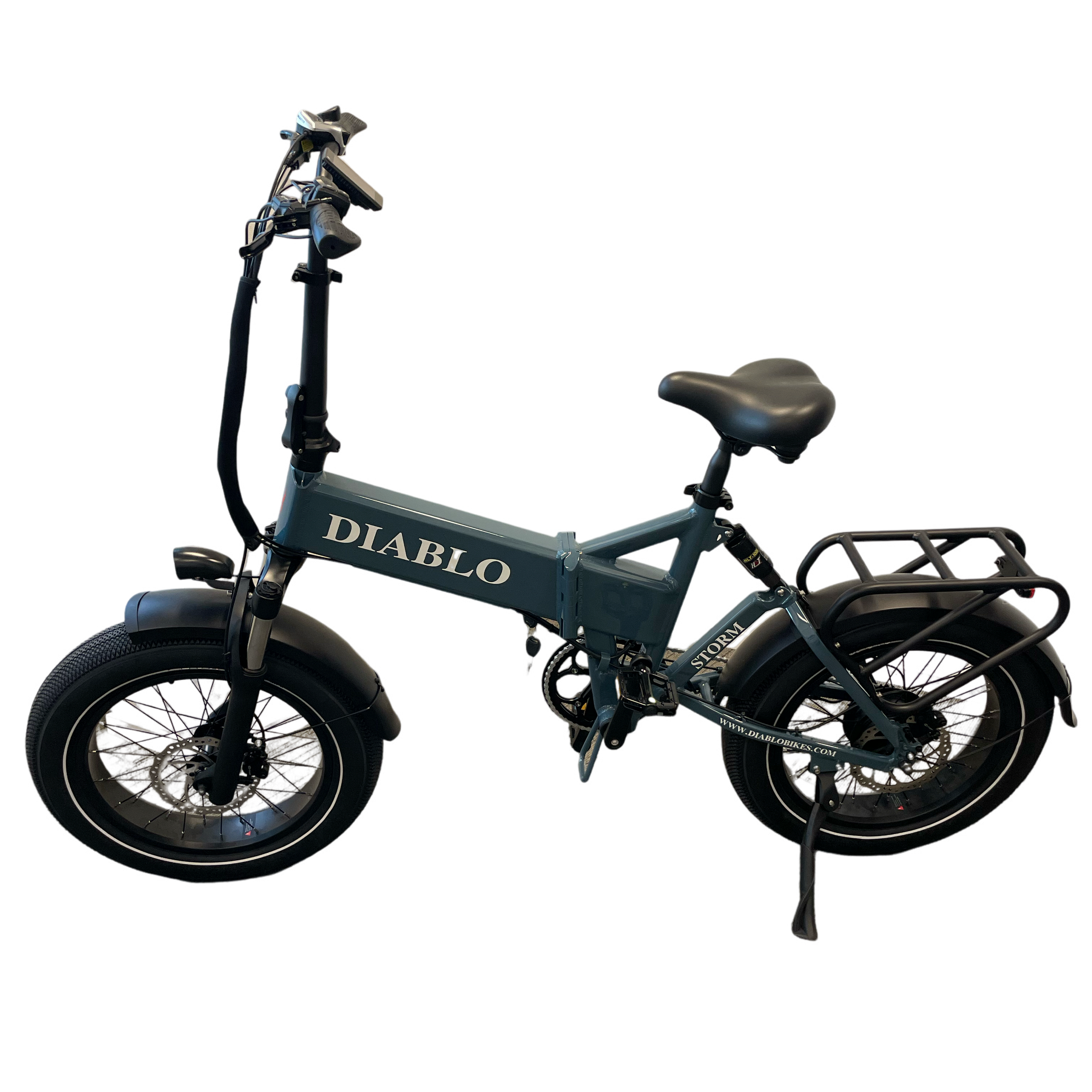 Diablo Storm Fatbike Vouwfiets met Hydraulische remmen - Donker Blauw - AE-trading