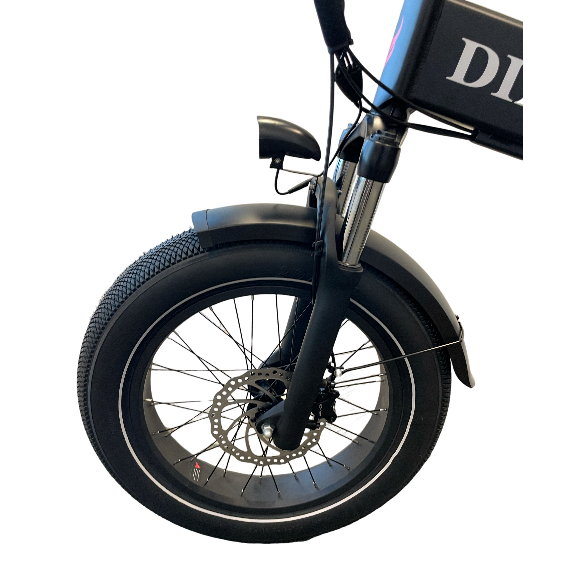 Diablo Storm Fatbike Vouwfiets met Hydraulische remmen - Mat Zwart - AE-trading