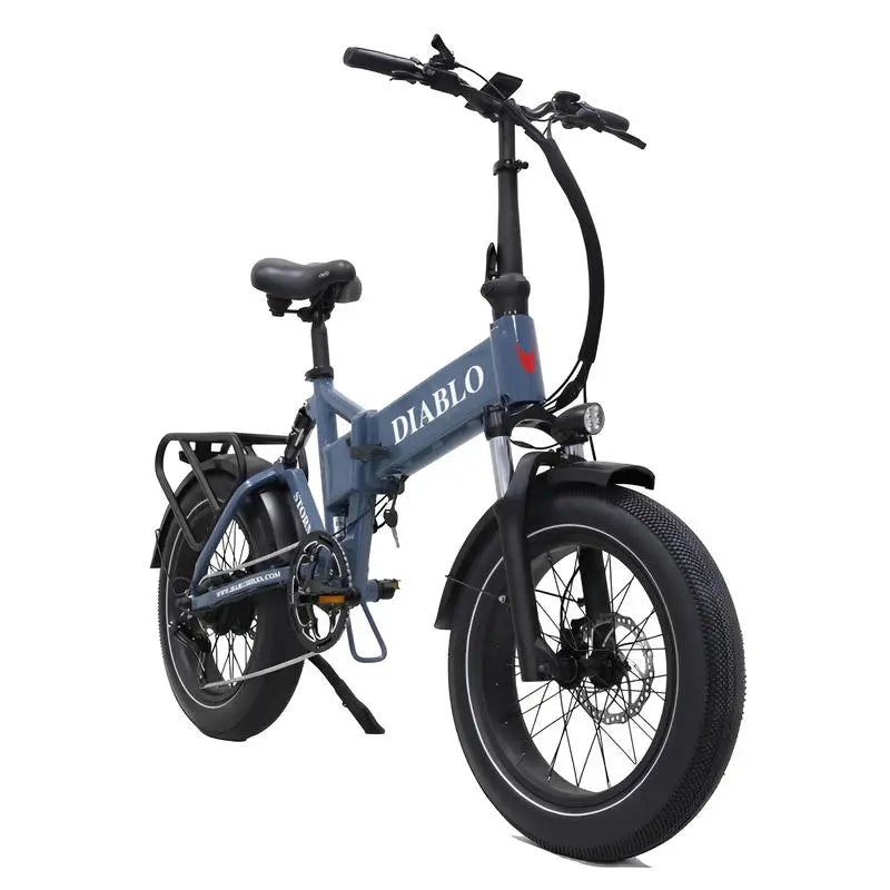 Diablo Storm Fatbike Vouwfiets met Hydraulische remmen - Donker Blauw - AE-trading