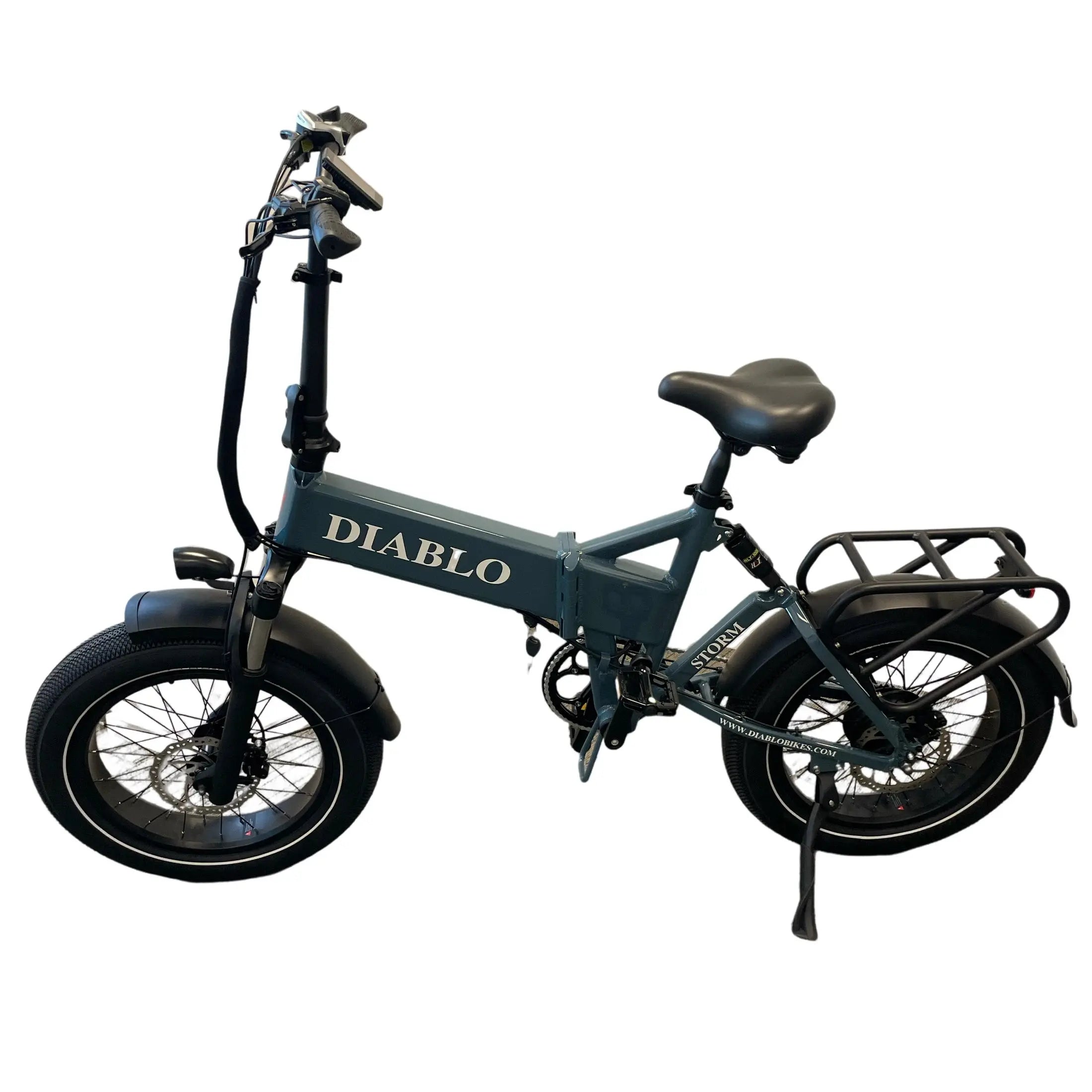 Diablo Storm Fatbike Vouwfiets met Hydraulische remmen - Donker Blauw - AE-trading