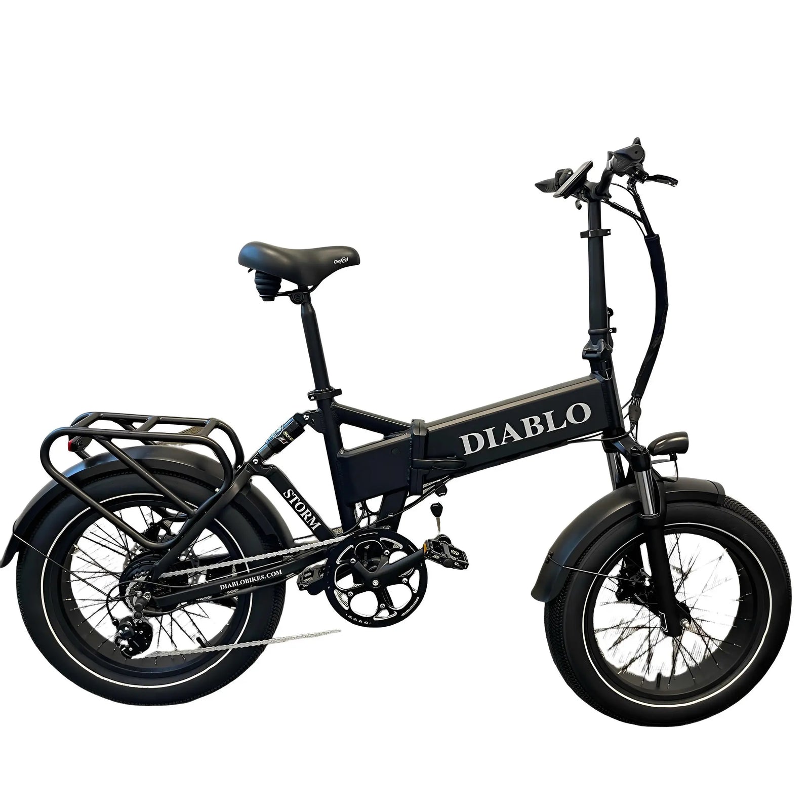 Diablo Storm Fatbike - Elektrische Vouwfiets - Mat Zwart - AE-trading