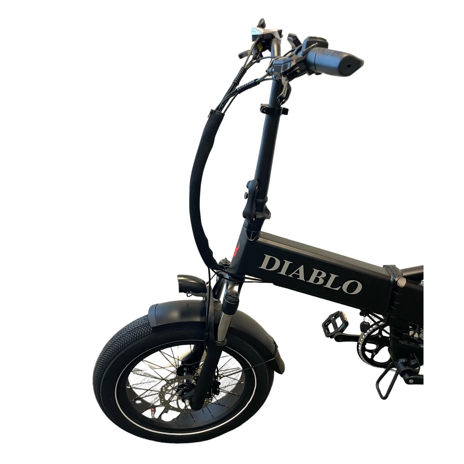 Diablo Storm Fatbike - Elektrische Vouwfiets - Mat Zwart - AE-trading