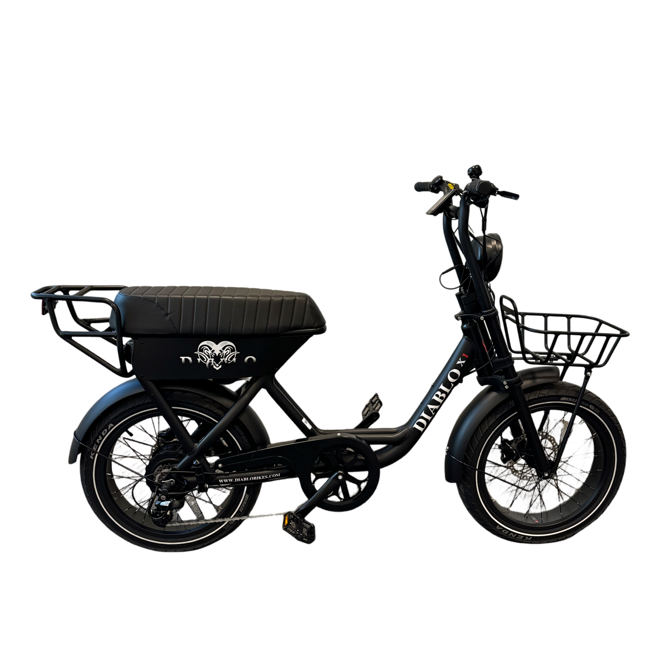 Diablo X1 Fatbike met Hydraulische Remmen - Mat Zwart