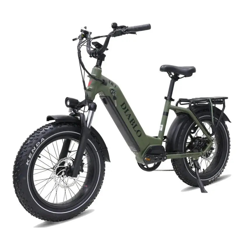 Diablo XR1 Fatbike met Hydraulische Remmen - Mat Groen - AE-trading