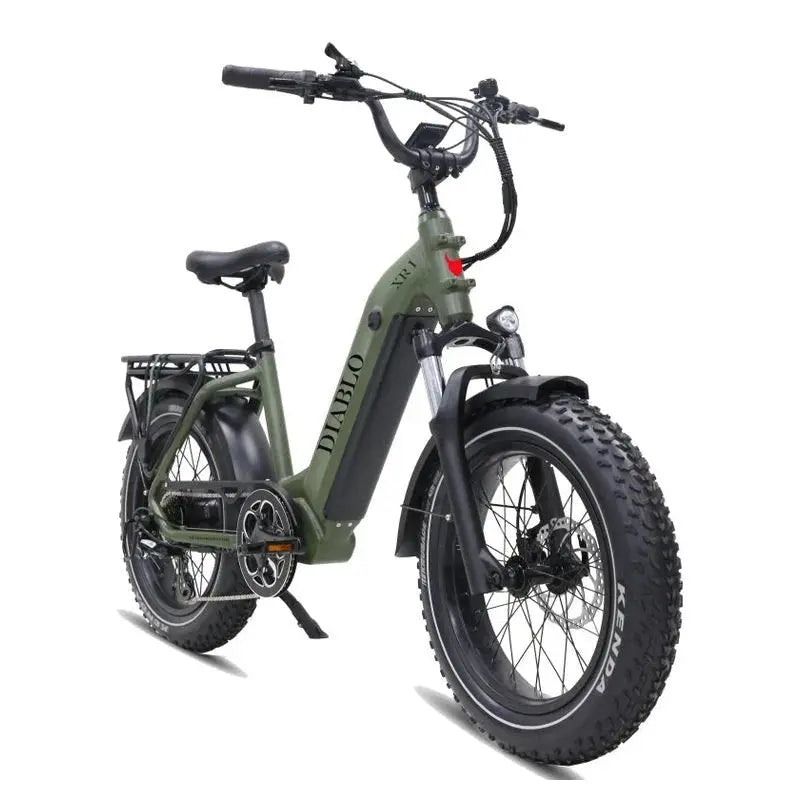 Diablo XR1 Fatbike met Hydraulische Remmen - Mat Groen - AE-trading