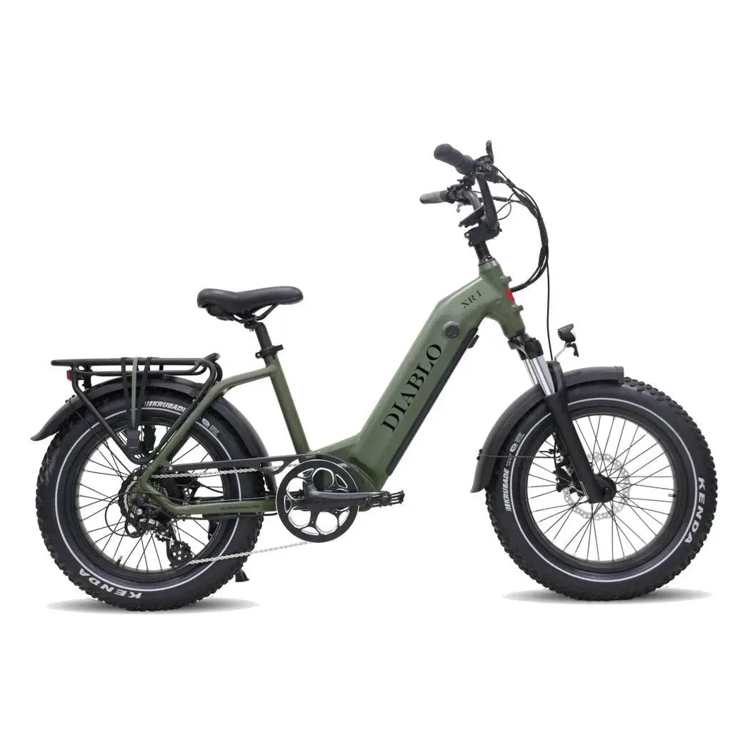 Diablo XR1 Fatbike met Hydraulische Remmen - Mat Groen - AE-trading