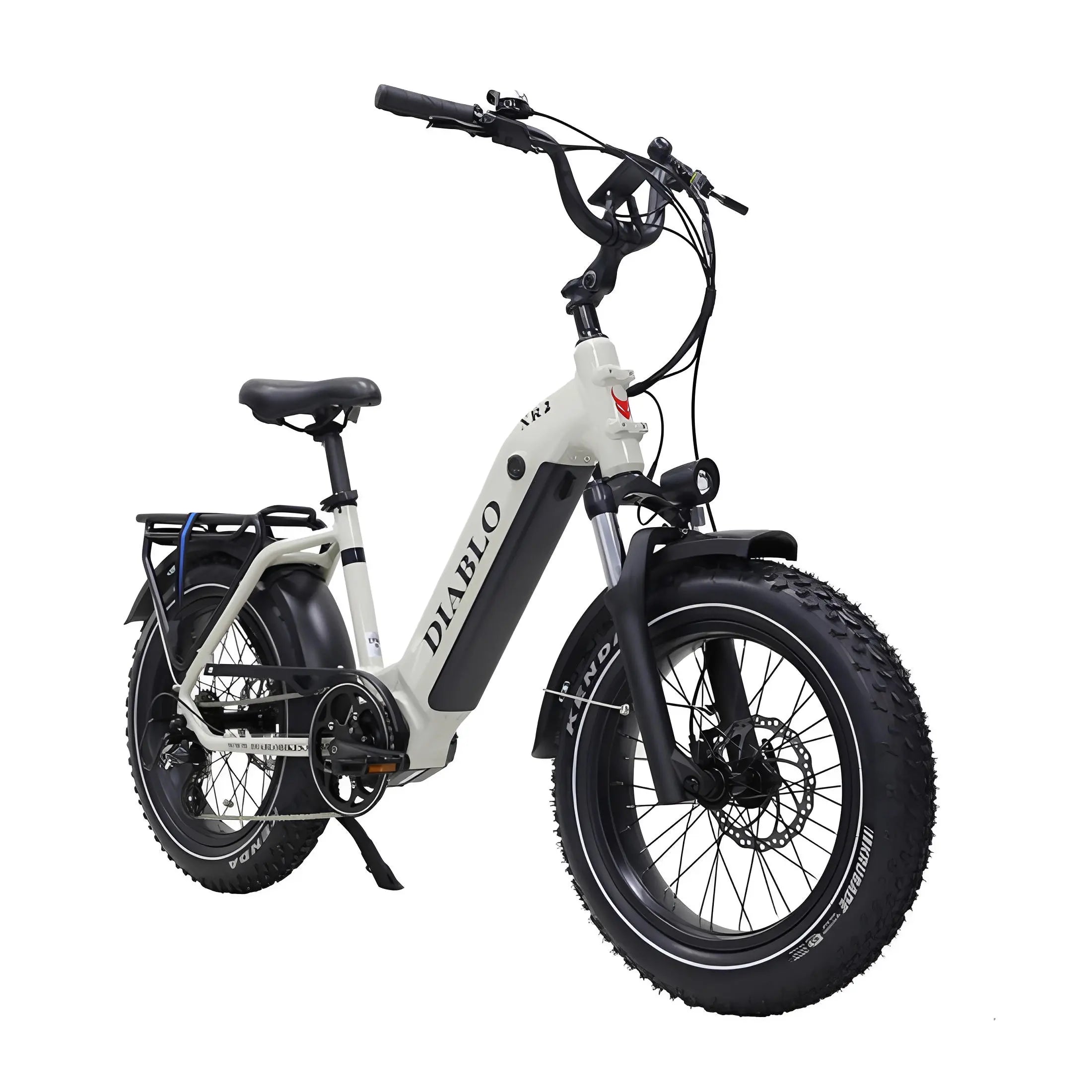 Diablo XR2 - Fatbike - Grijs - 20 inch - 160 kg Draagvermogen - Accu Vermogen 15.6 Ah - Hydraulische Remmen - 250W AKM Middenmotor - Shimano 7 Versnellingen - AE-trading