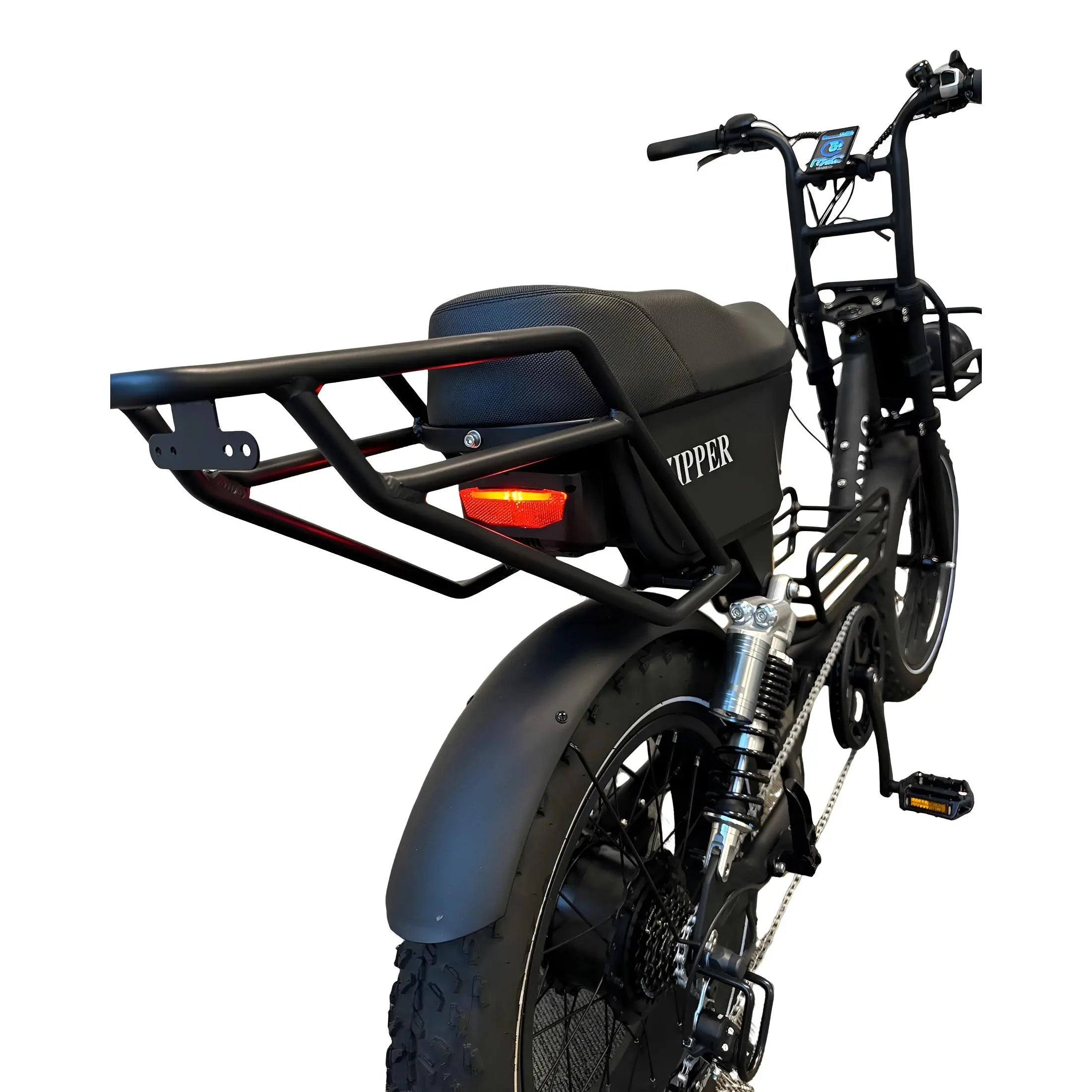 Diablo Zipper Fatbike 7SP Shimano Versnellingen en Achtervering - Mat zwart - AE-trading