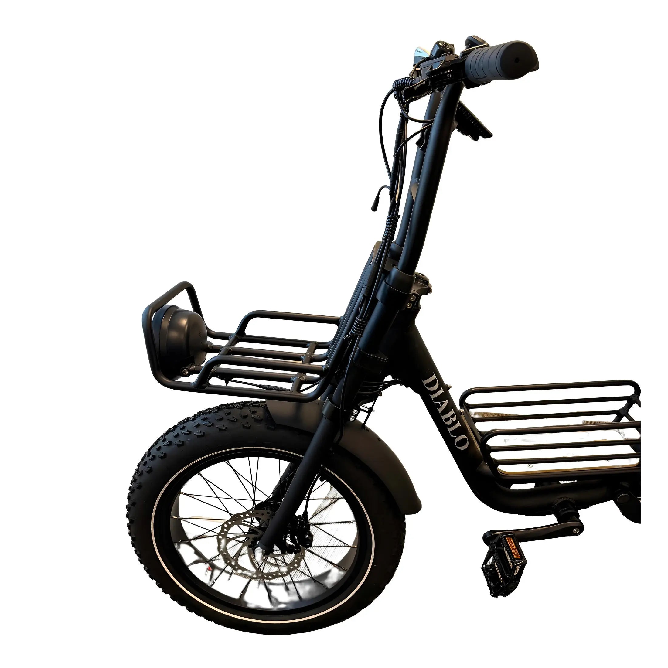 Diablo Zipper Fatbike 7SP Shimano Versnellingen en Achtervering - Mat zwart - AE-trading