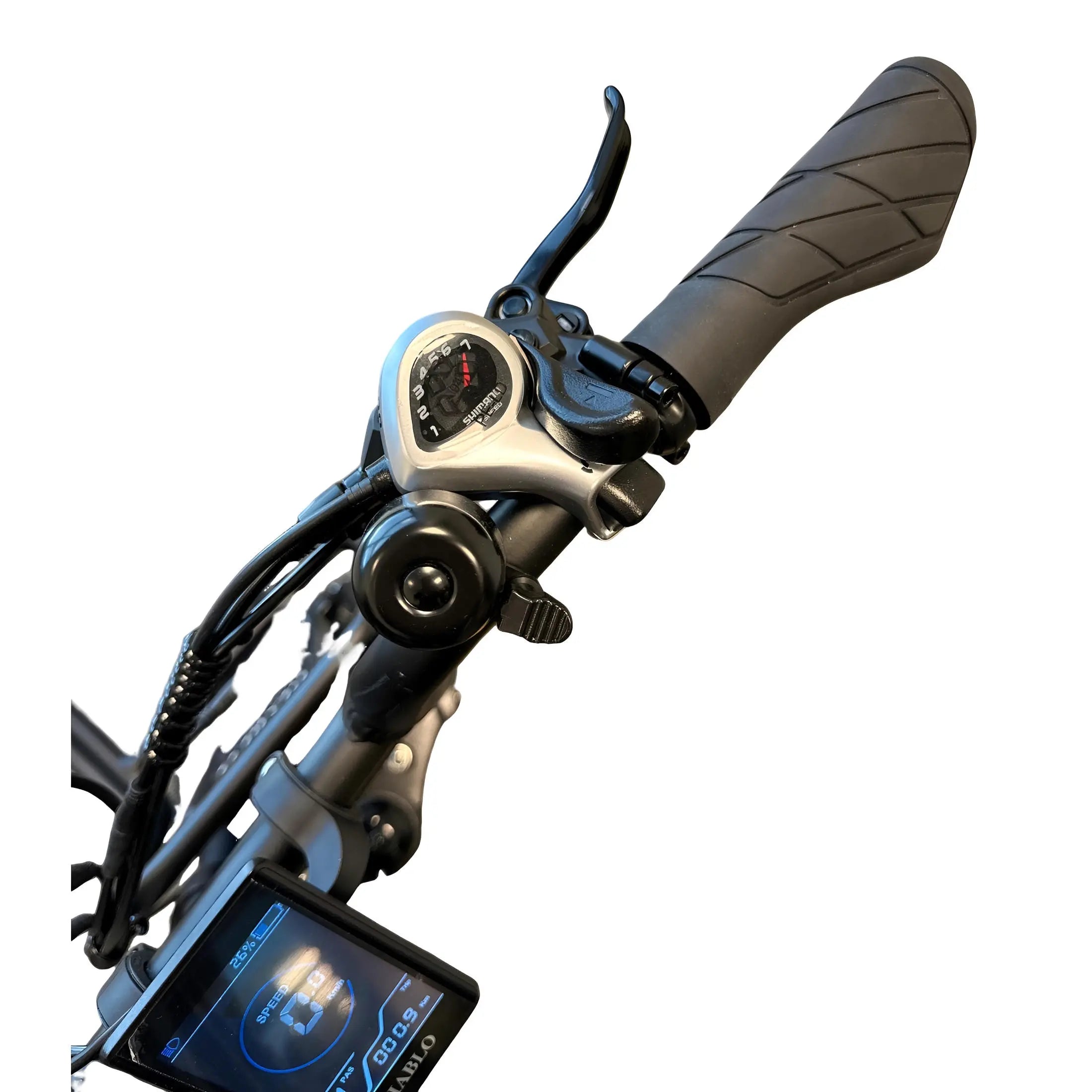 Diablo Zipper Fatbike 7SP Shimano Versnellingen en Achtervering - Mat zwart - AE-trading