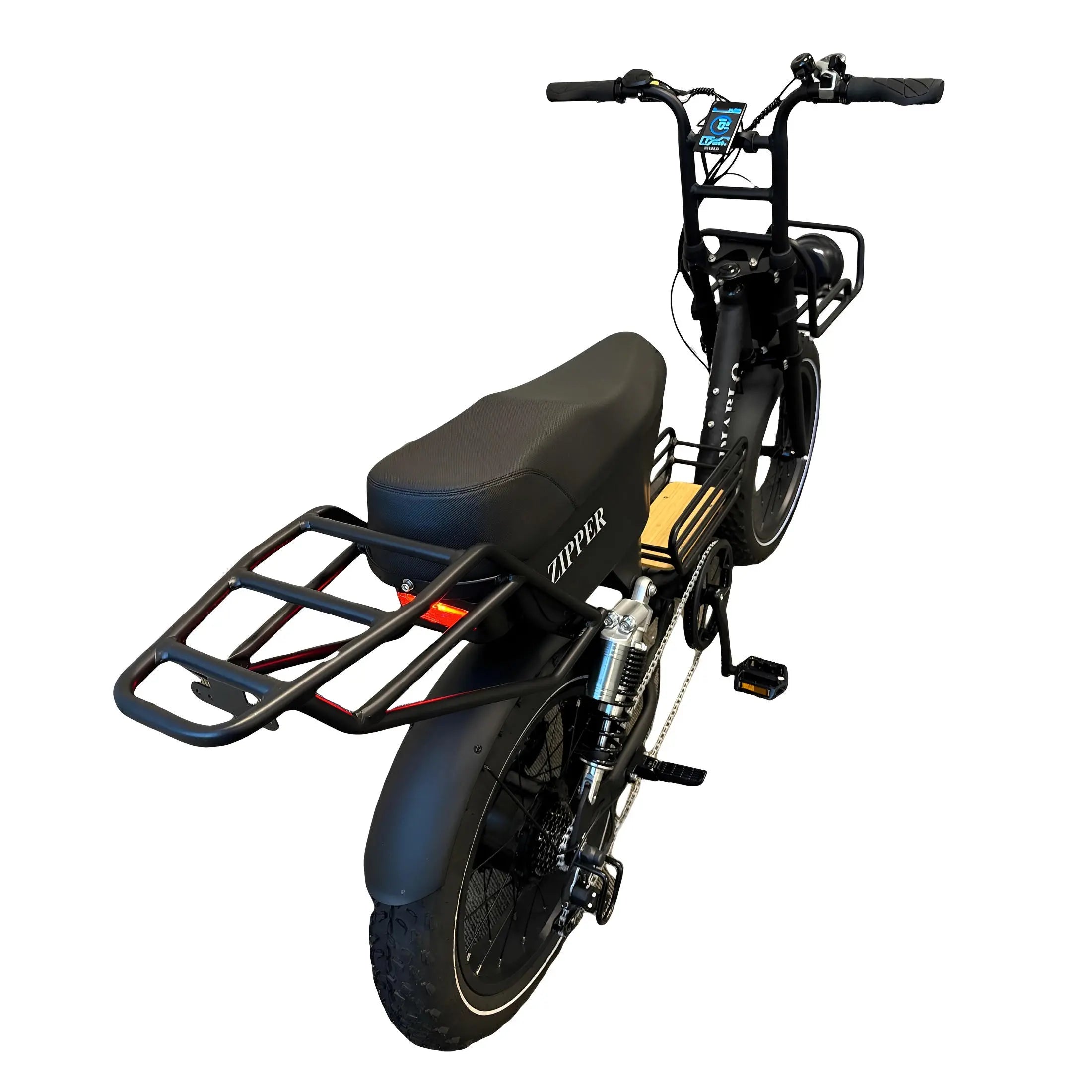 Diablo Zipper Fatbike 7SP Shimano Versnellingen en Achtervering - Mat zwart - AE-trading