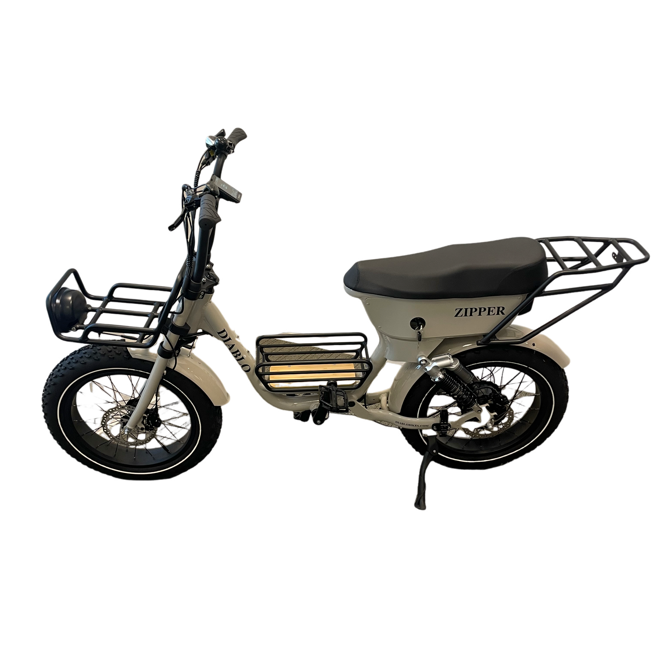 Diablo Zipper Fatbike 7SP Shimano versnellingen met achtervering - Fashion Grey