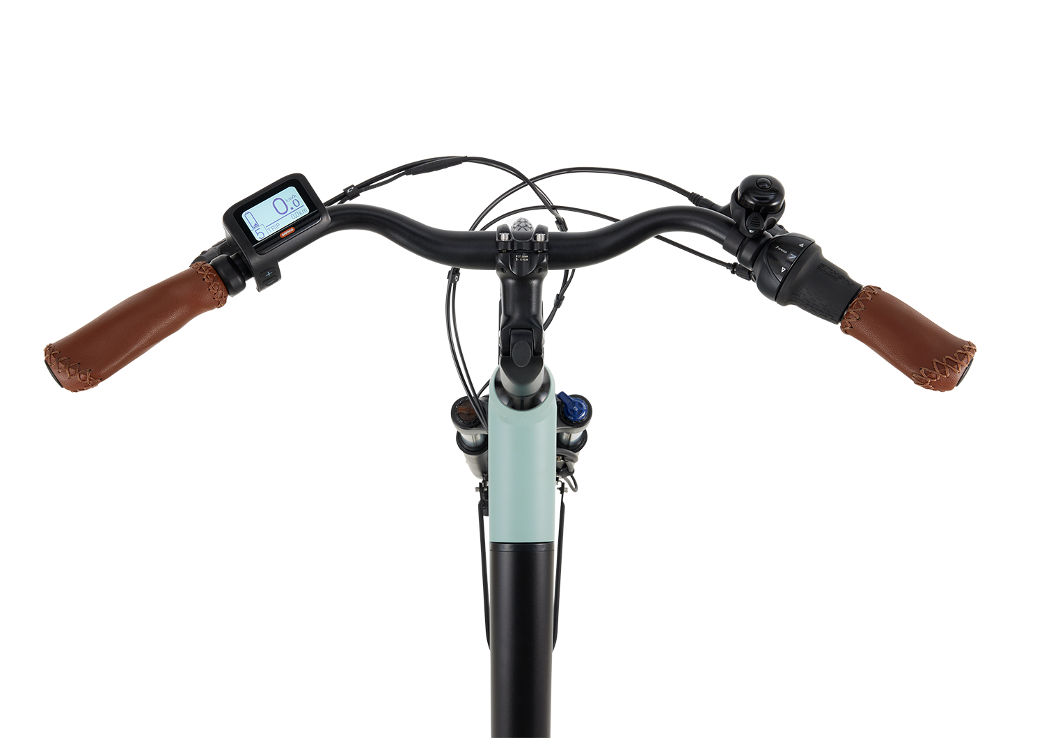 Novel FM Mineral Green L – Elektrische Damesfiets 28 inch – Bafang Voorwielmotor 45 Nm – 504Wh Intube Accu – Shimano Nexus 7 – Hydraulische Schijfremmen – Mat Zwart – Framemaat 59 cm - AE-trading