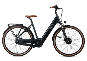 Popal Novel FM XS – Elektrische Damesfiets 28 inch – 504Wh Intube Accu – 7 Versnellingen – Hydraulische Schijfremmen – Mat Zwart - AE-trading