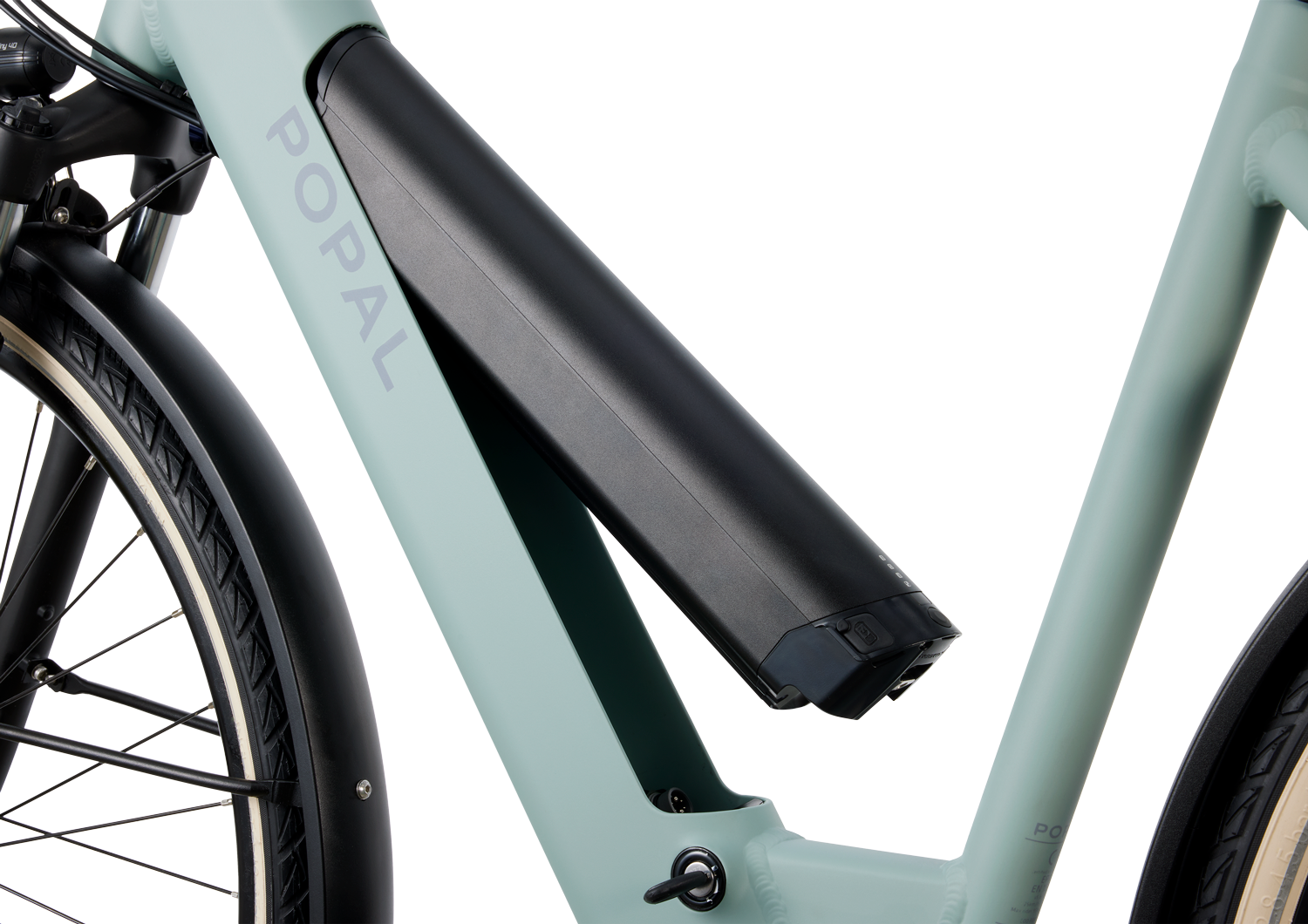 Popal Novel FM M – Elektrische Damesfiets 28 inch – 504Wh Intube Accu – 7 Versnellingen – Hydraulische Schijfremmen – Mineral Green - AE-trading