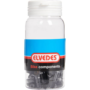Elvedes gesealede ferrules 5,0mm zwart (50) - AE-trading