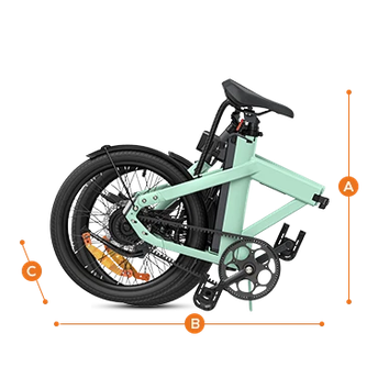 ENGWE P20 - Elektrische Vouwfiets - Mintgroen - AE-trading