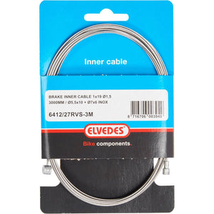 Elvedes rem binnenkabel rvs 3m 2 nippels ton 7x6 peer 5.5x1 - AE-trading