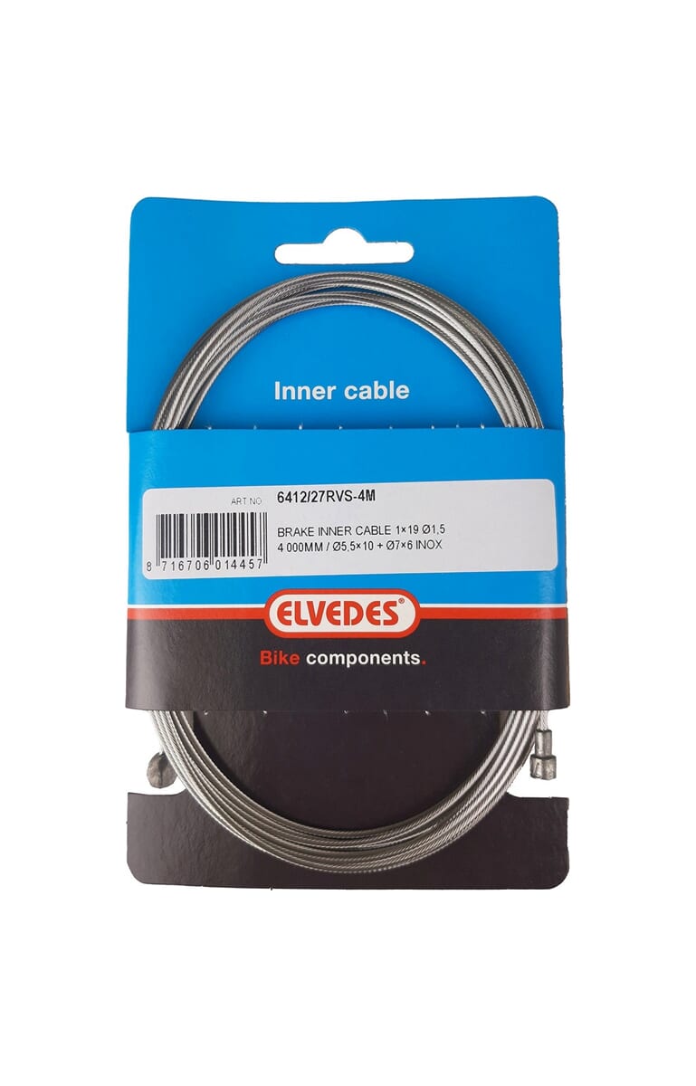 Elvedes rem binnenkabel rvs 4m 2 nippels ton 7x6 peer 5.5x1 - AE-trading