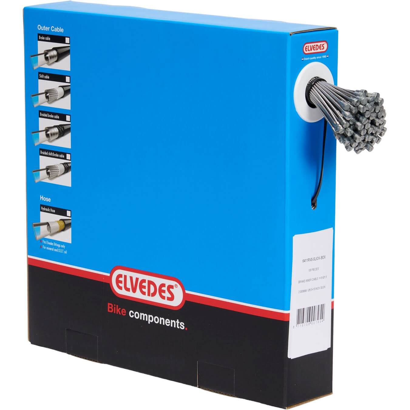 Elvedes rem binnenkabel rvs Slick peernippel 5.5x10 ds (100 - AE-trading
