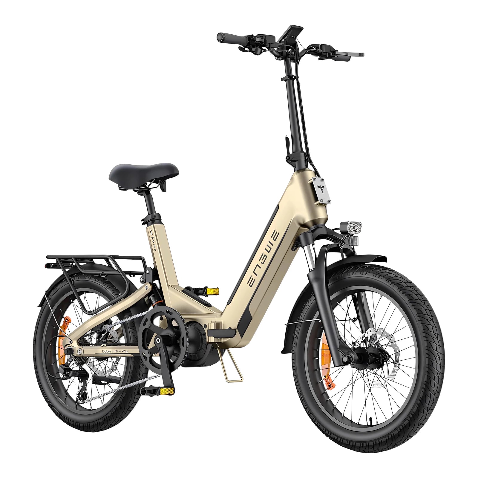 Engwe L20 3.0 Boost Fatbike - Elektrische Vouwfiets – Champagne - AE-trading