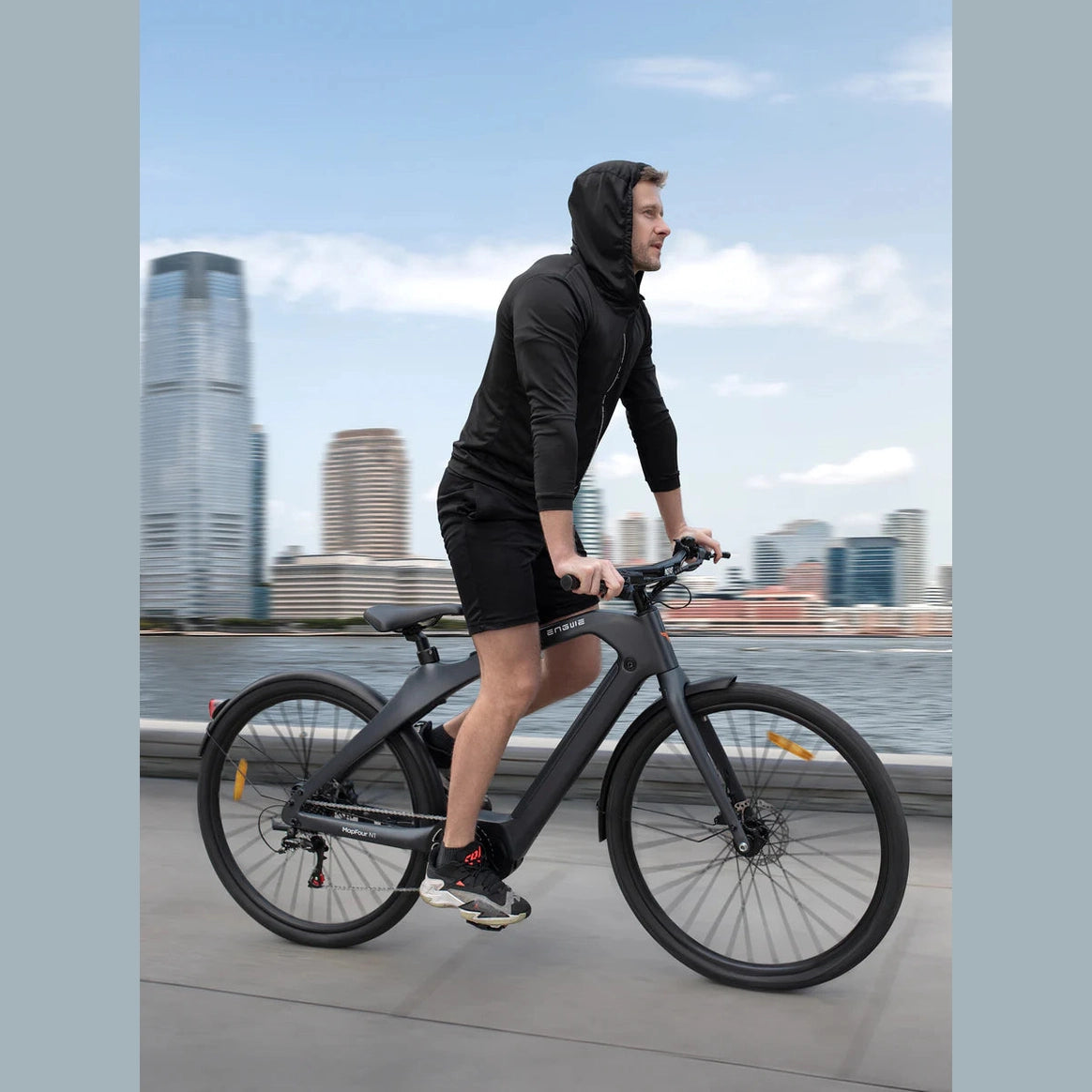 Engwe Mapfour N1 Pro Elektrische Fiets - Houtskoolgrijs - AE-trading