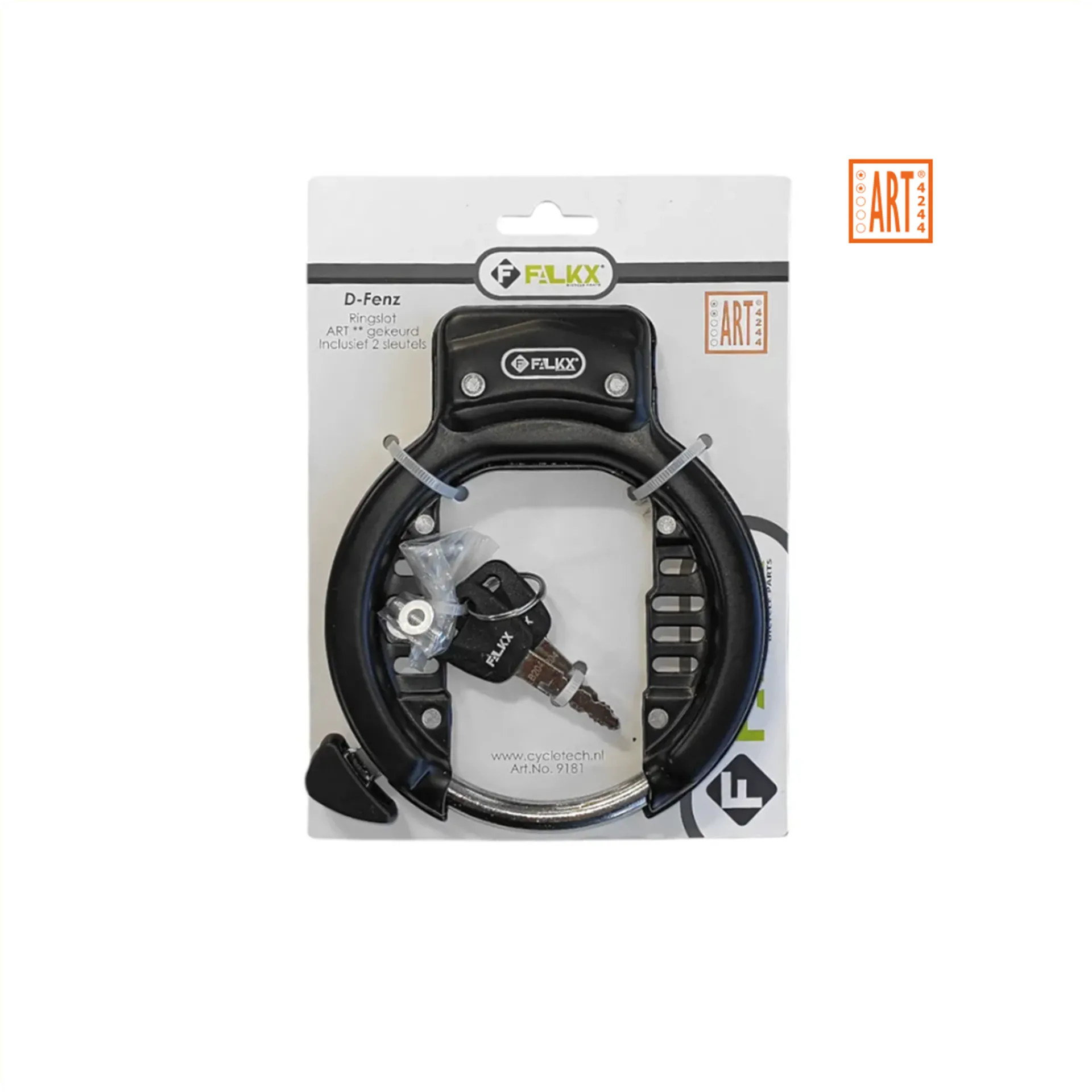 FALKX D-Fenz Ringslot Zwart ART** 70mm Breed - AE-trading