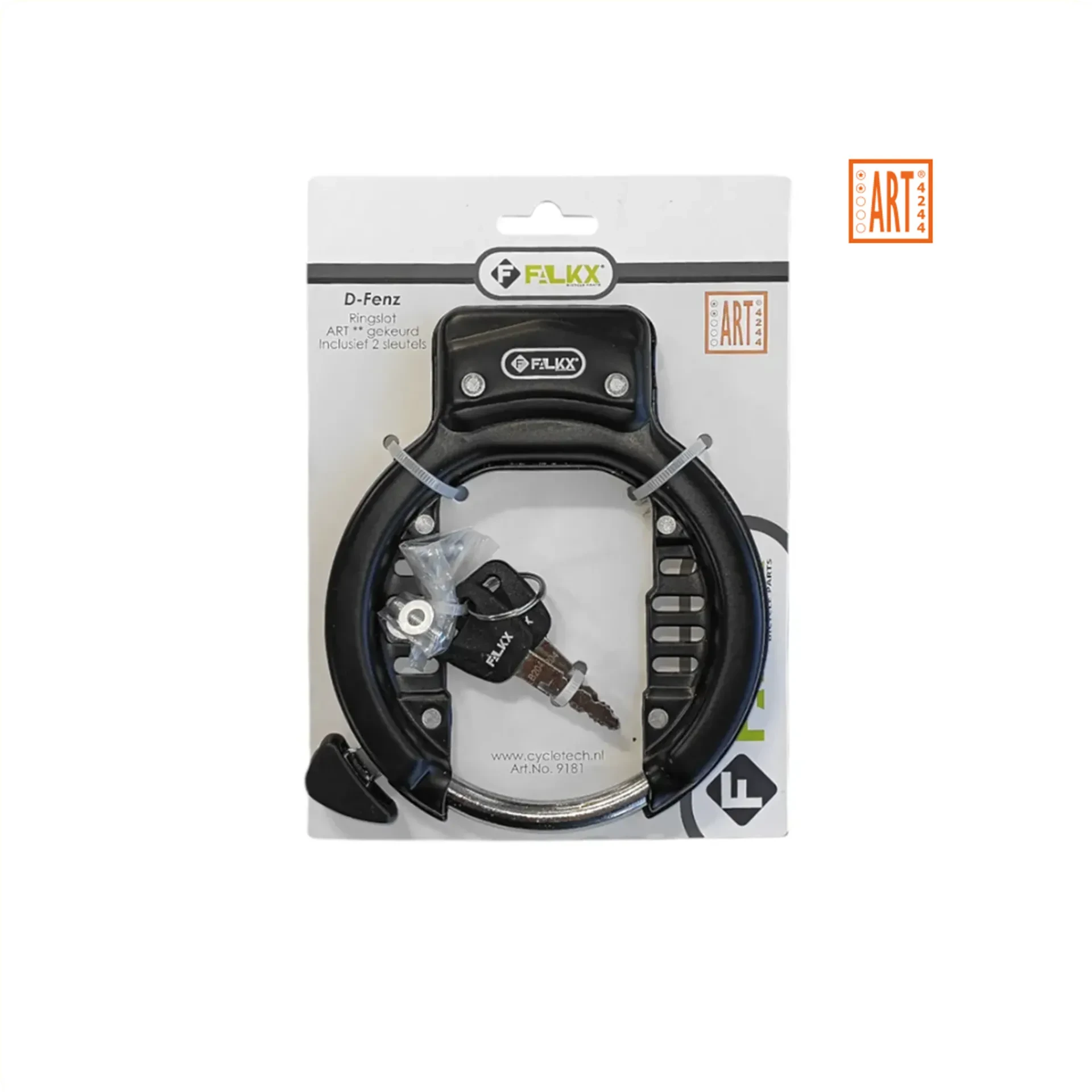 FALKX D-Fenz Ringslot Zwart ART** 70mm Breed - AE-trading