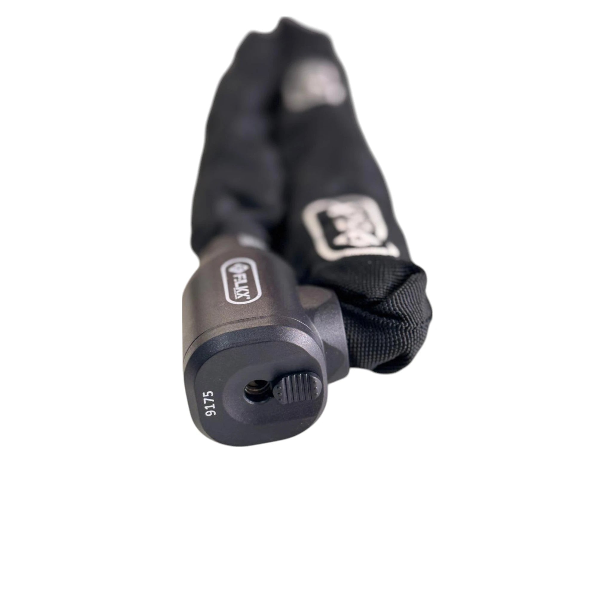 FALKX Mad Max II Kettingslot 9x1100mm zwart. Nylon hoes ART** - AE-trading