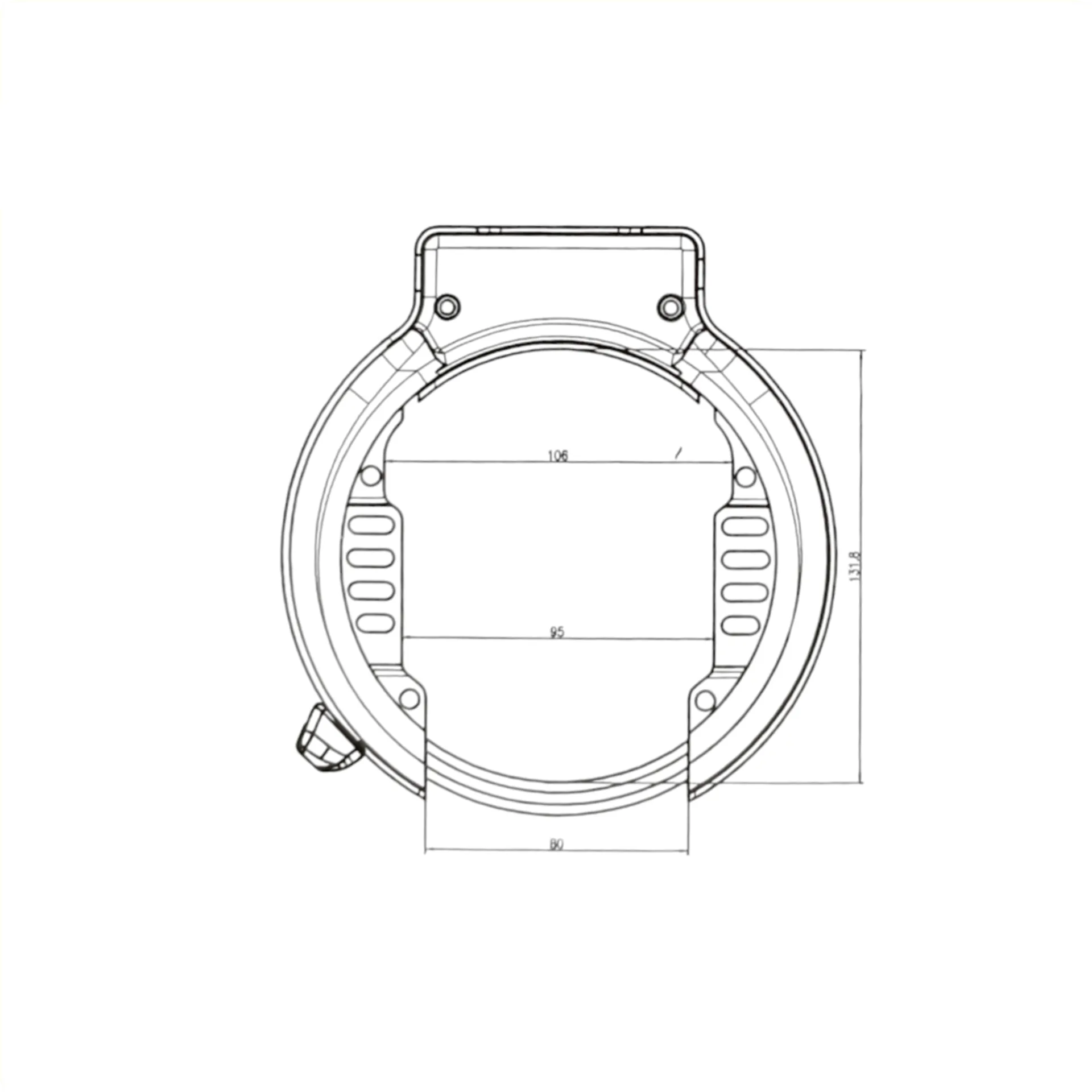 FALKX Wide Bastard Ringslot Zwart ART** - AE-trading