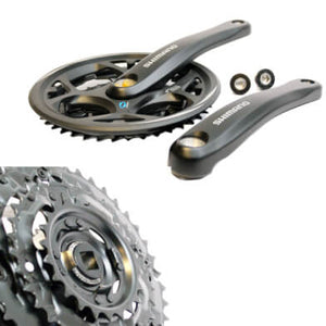 Shimano crankstel Altus M311 7/8sp 42/32/22T zwart - AE-trading