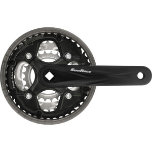 Sunrace crankstel M50 42/34/24 zwart - AE-trading