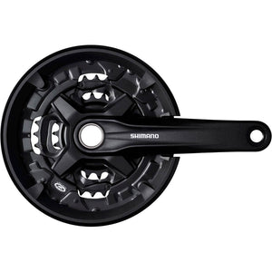 Shimano crankstel MT210 9sp 44/32/22T+cg zwart - AE-trading