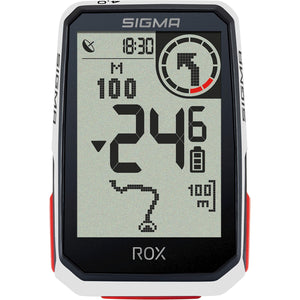 Sigma fietscomputer ROX 4.0 GPS White HR top mount set - AE-trading