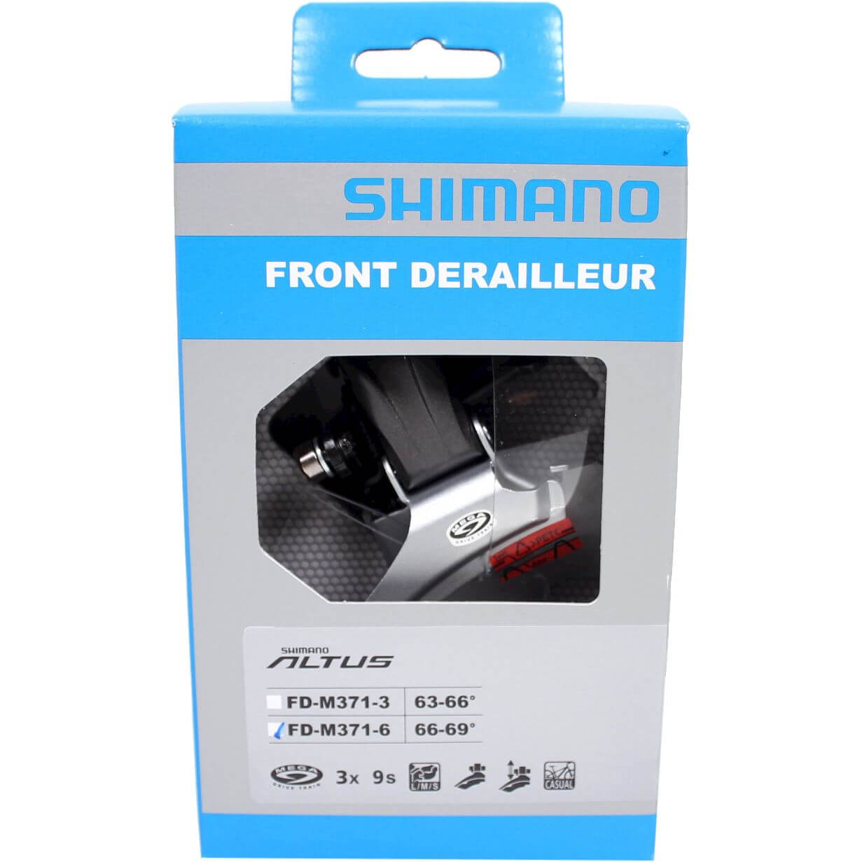 Shimano voor derailleur 28.6/34.9 dual Altus M371 - AE-trading