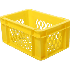 Fietskrat / bagagekrat mini geel 30x20x14,5cm - AE-trading