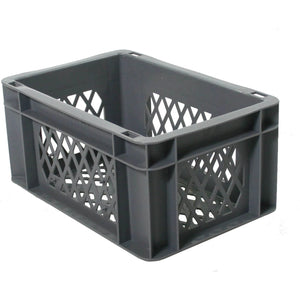Fietskrat / bagagekrat mini grijs 30x20x14,5cm - AE-trading