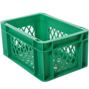 Fietskrat / bagagekrat mini groen 30x20x14,5cm - AE-trading