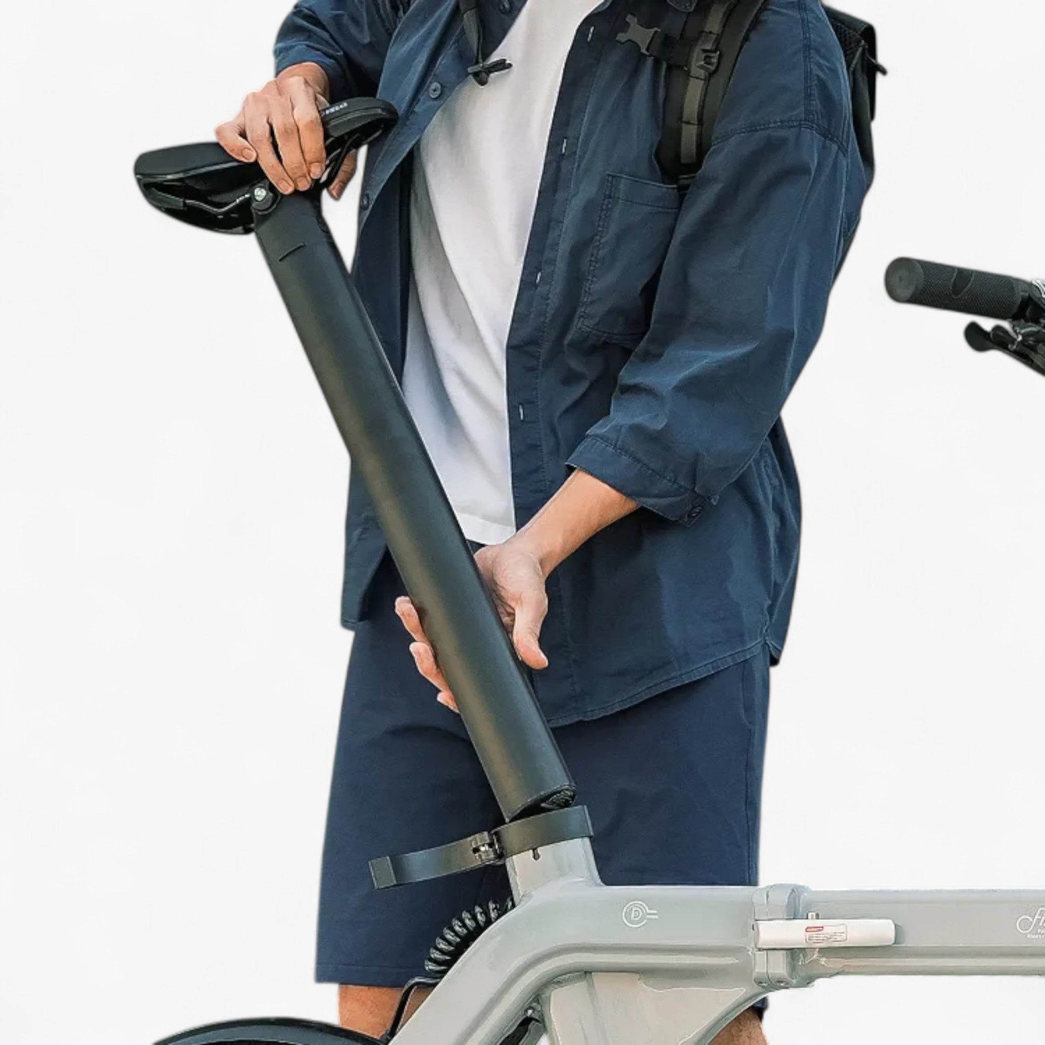 Fiido D11 2025 - Elektrische Vouwfiets - Lichtgrijs - 20 inch - Accu 417.6Wh 36V - 250W 32Nm Motor - Shimano 7 Versnellingen - Hydraulische Remmen