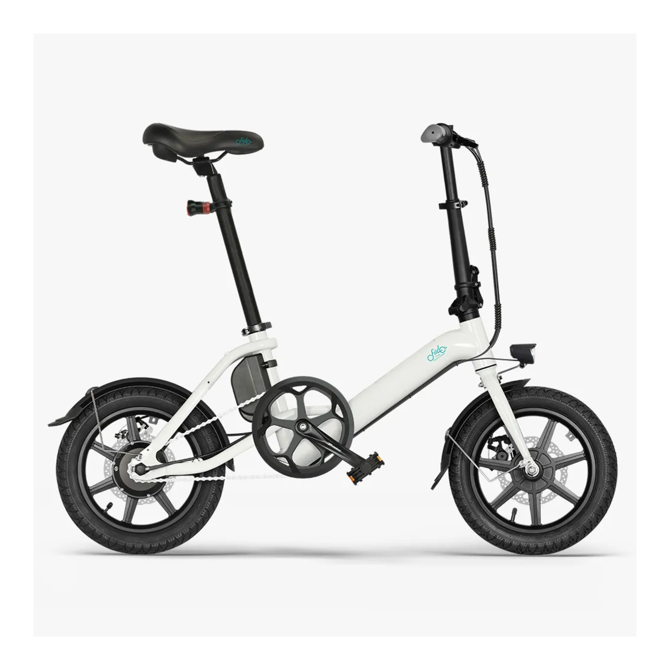 Fiido D3 Pro - Elektrische Vouwfiets - Wit - 14 inch - Accu 281Wh 36V - 250W 35Nm Motor