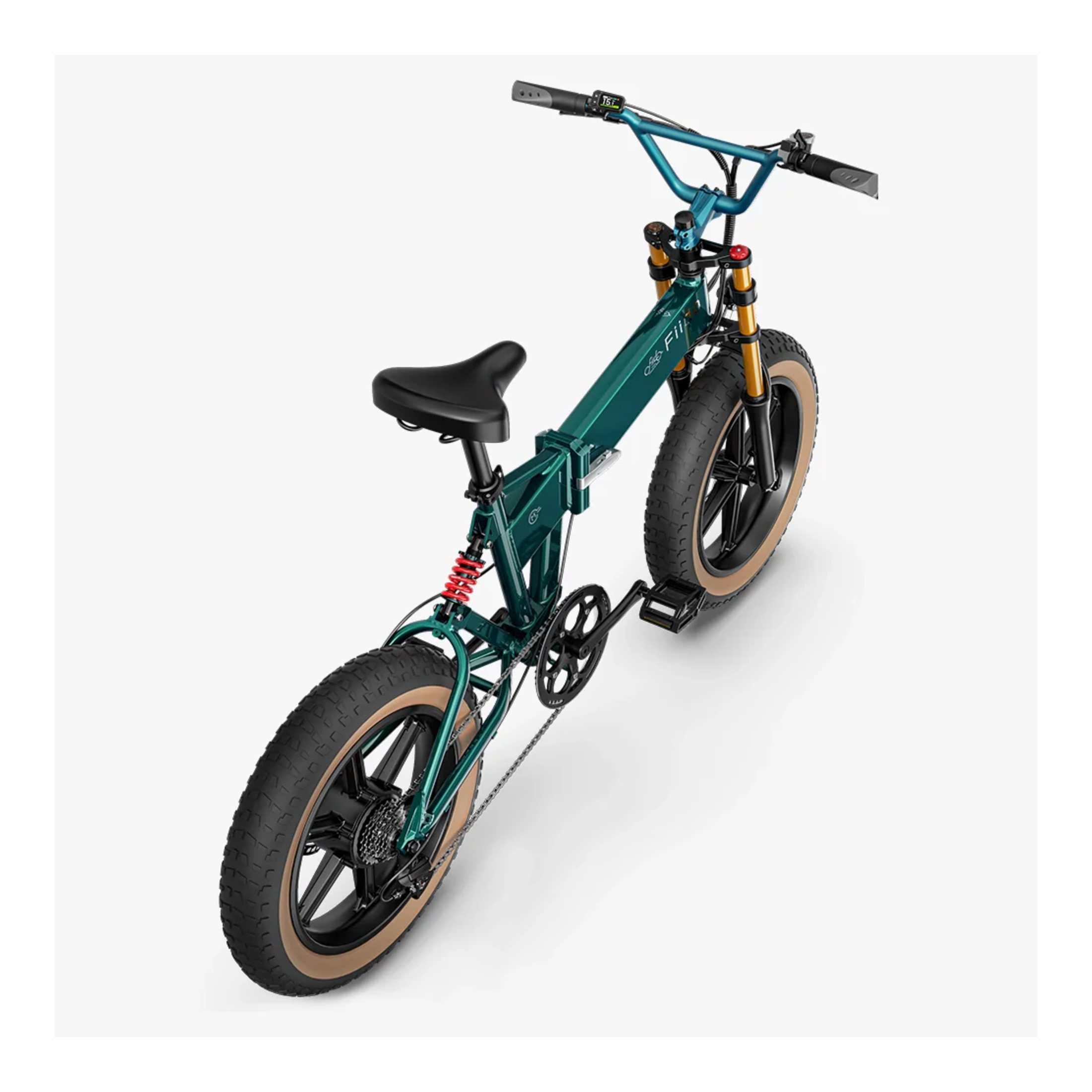 Fiido M1 Pro - Elektrisch Crossfiets - Groen - 20x4 inch - Accu 557Wh 48V - 250W 55Nm Mivice Motor - Shimano 7 Versnellingen - Hydraulische Remmen