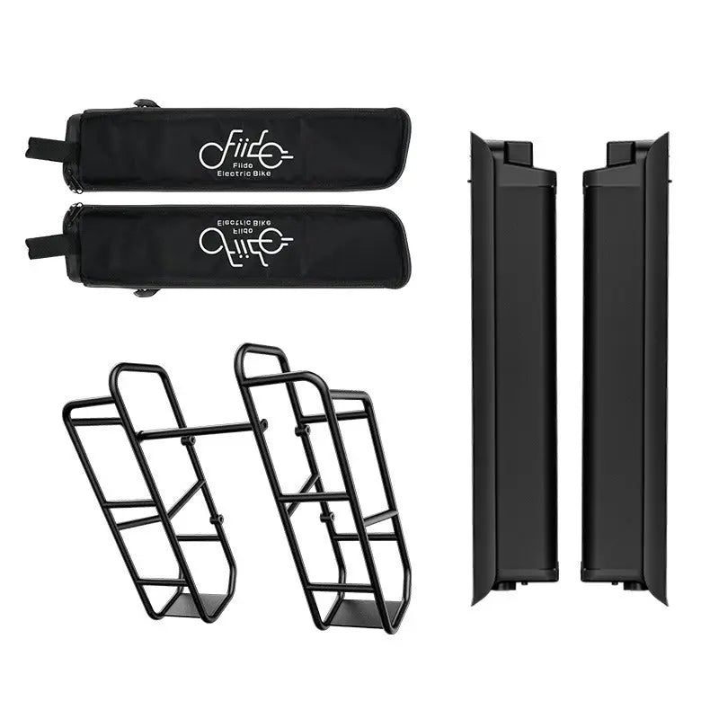 Fiido Nomads Elektrische Fiets - Lichtgrijs - 3 Accu's + Accessoires - Framemaat L - AE-trading